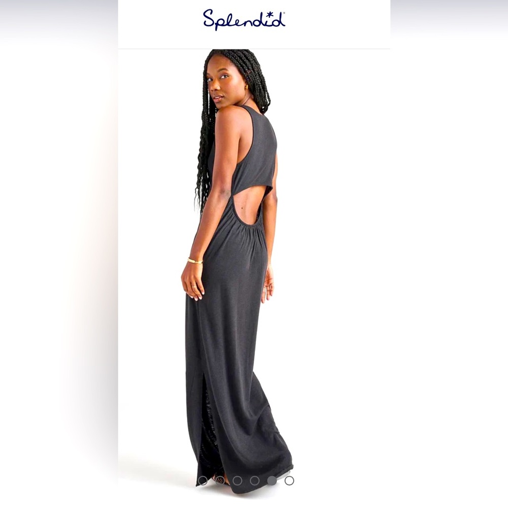Splendid Maxi Dress, Black, M (Tailored Petite)